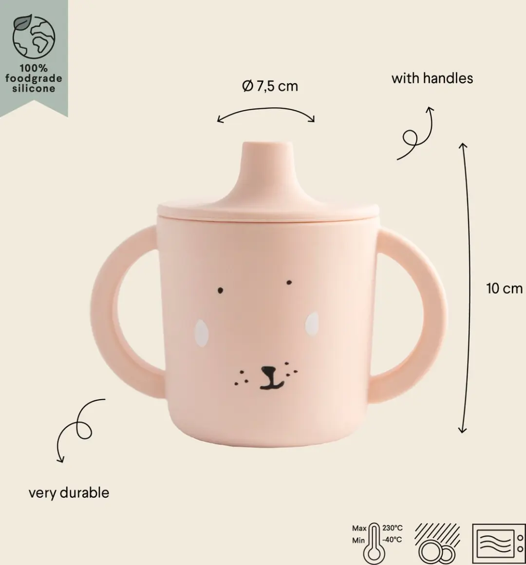 Trixie Mrs. Rabbit Tuitbeker - Roze - 0,2L