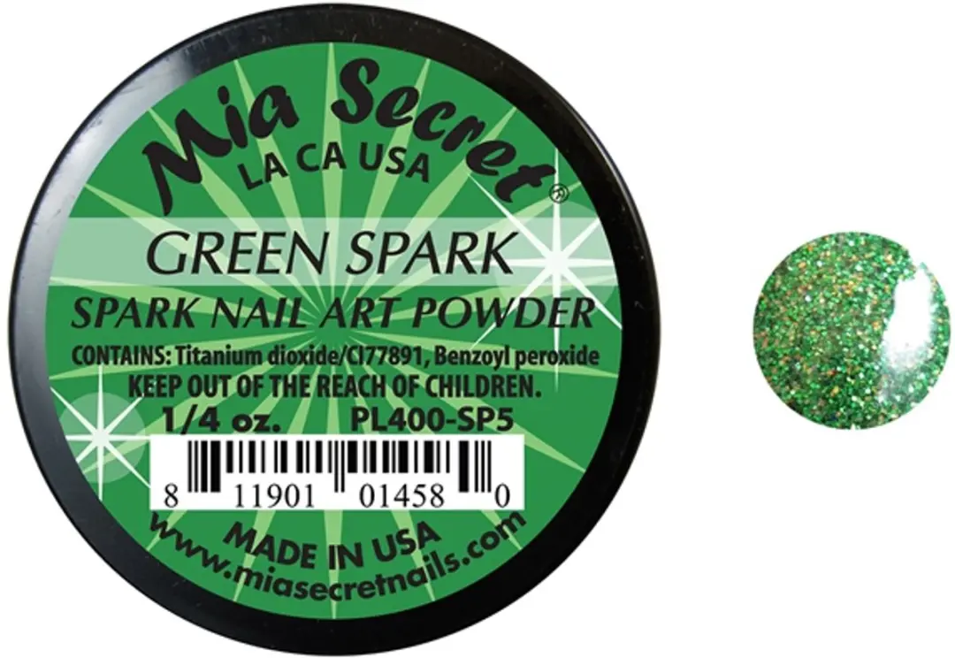 Mia Secret Spark Acrylpoeder Groen 7.5ml