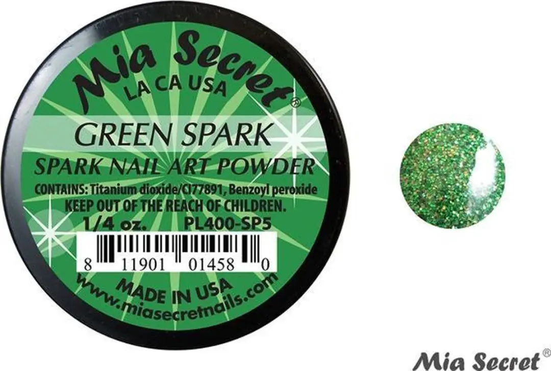 Mia Secret Spark Acrylpoeder Groen 7.5ml