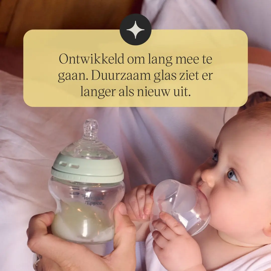 Tommee Tippee Natural Start Glazen Fles 250ml - 0m+