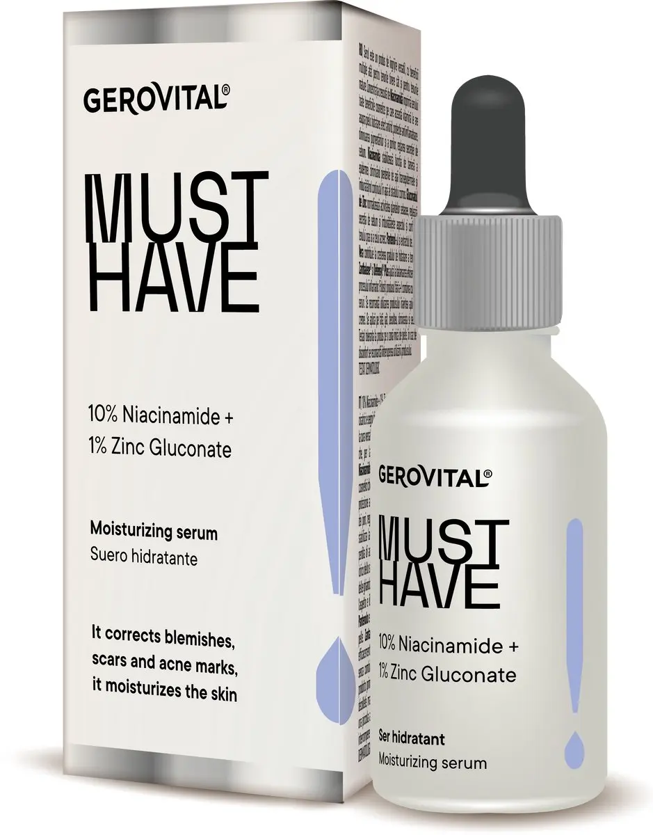 Gerovital Niacinamide Serum 30ml - 10% Niacinamide & 1% Zink