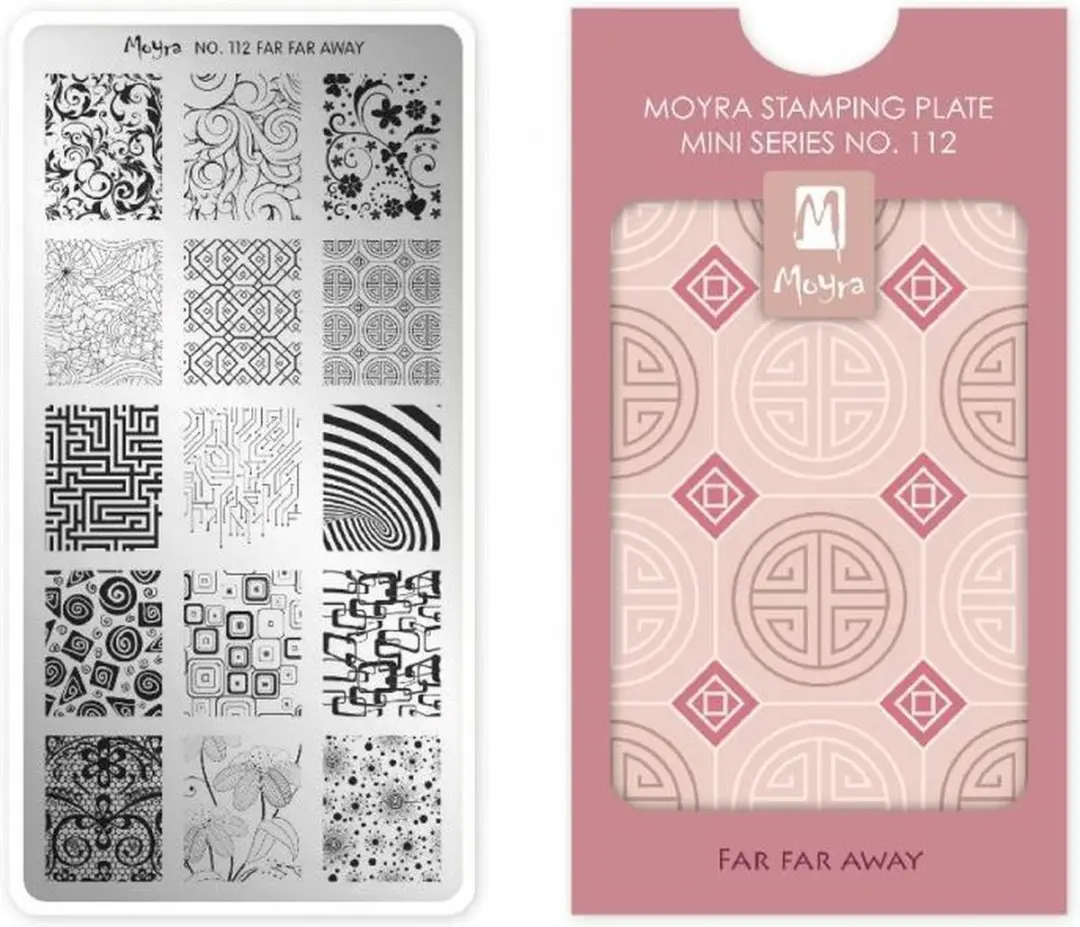Moyra Mini Stamping Plate M112 Far Far Away