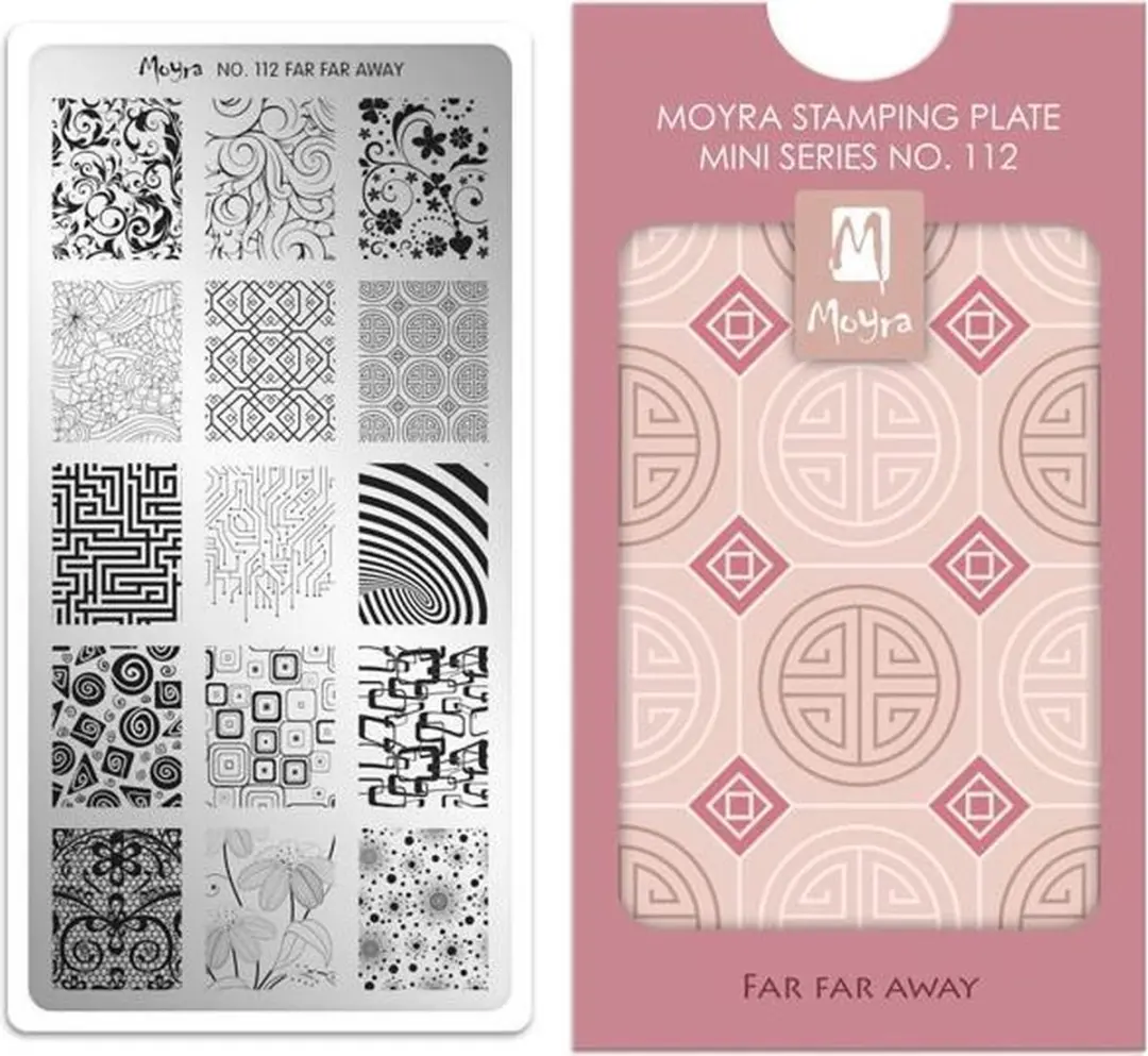 Moyra Mini Stamping Plate M112 Far Far Away - 55ml