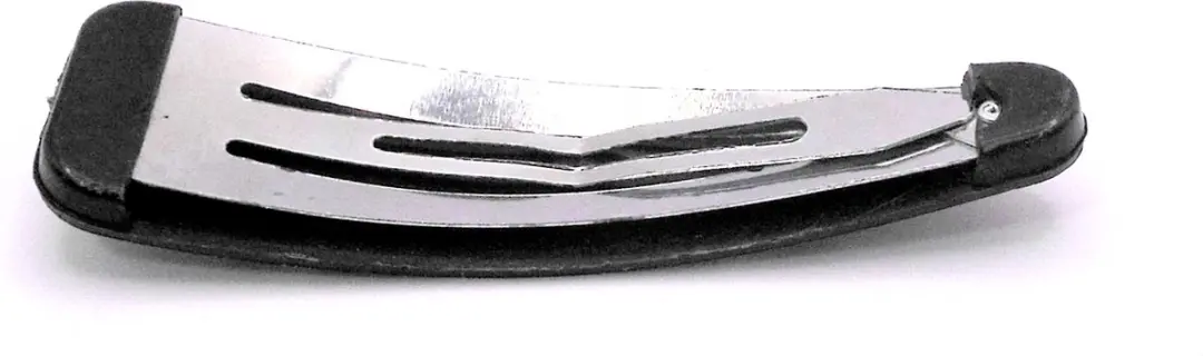 Hairmode Klik-Klak Haarspeldjes - 4 Stuks - Zwart met Glimmende Ruitjes