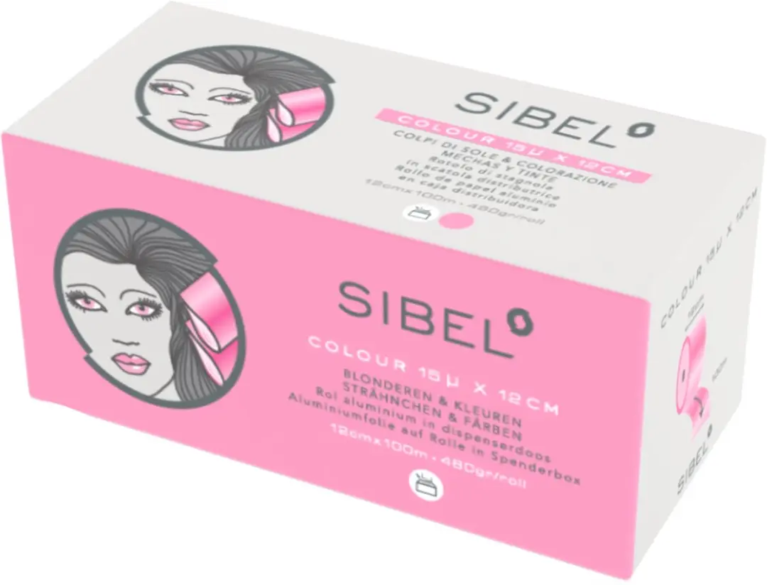 Sibel Aluminiumfolie Fuchsia 12cm x 100m