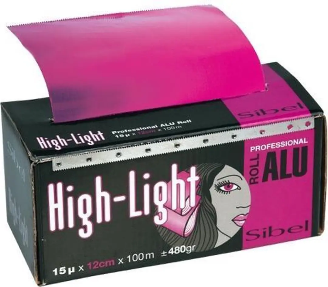 Sibel Aluminiumfolie Fuchsia 12cm x 100m