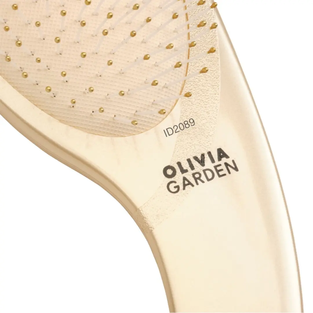 Olivia Garden Curve Nylon Borstels - Goud