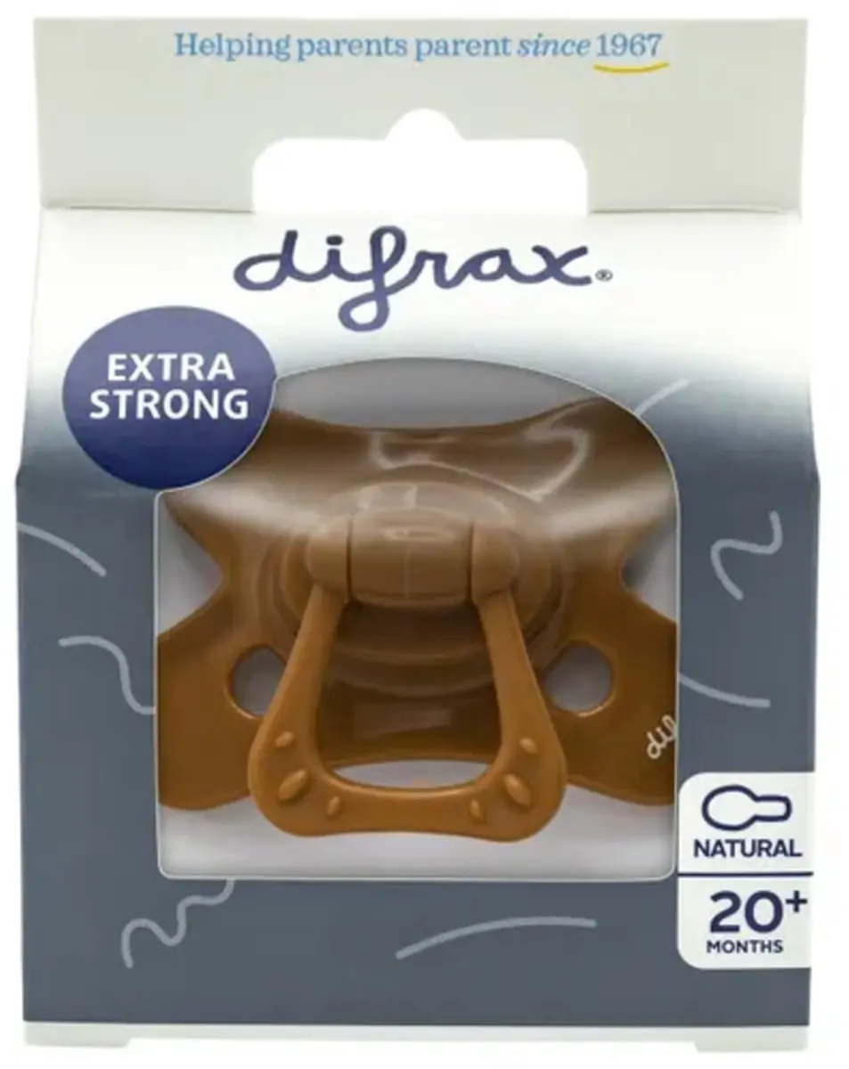 Difrax Fopspeen Natural 18+ Mnd Cinnamon - 2 Stuks