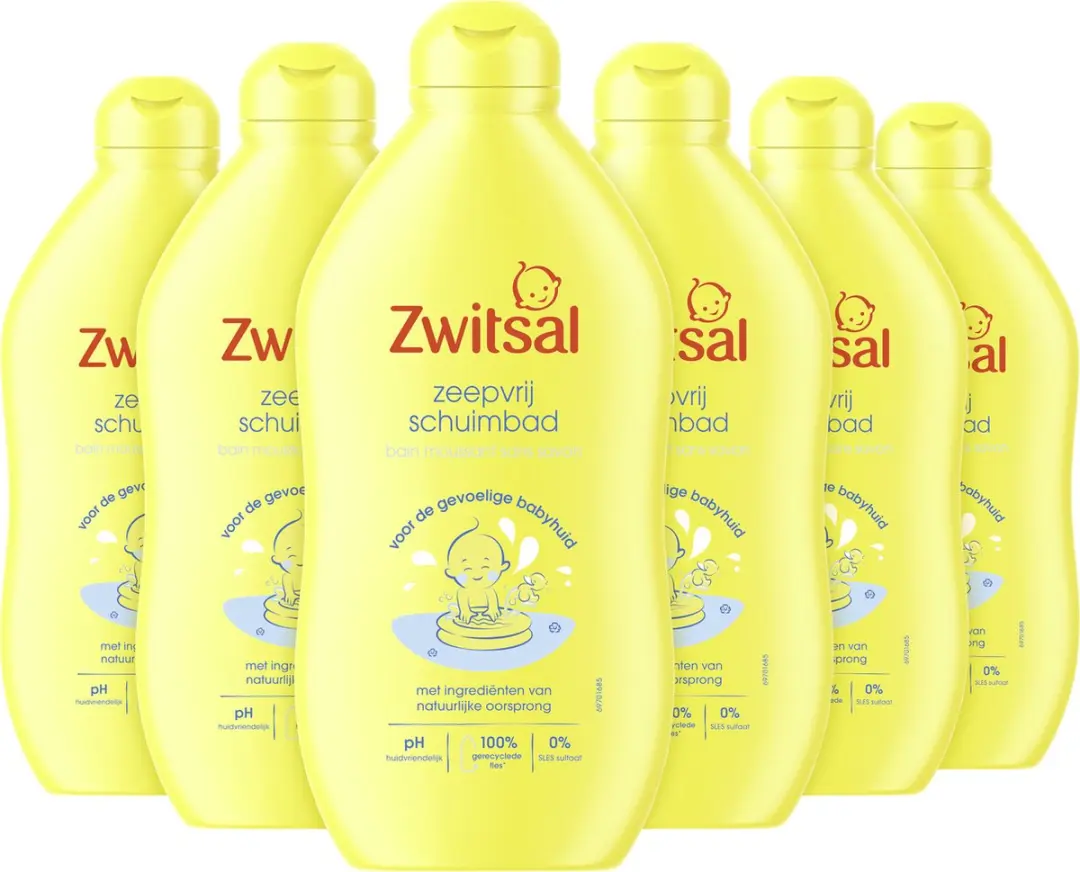 Zwitsal Baby Schuimbad 400ml - 6 Stuks