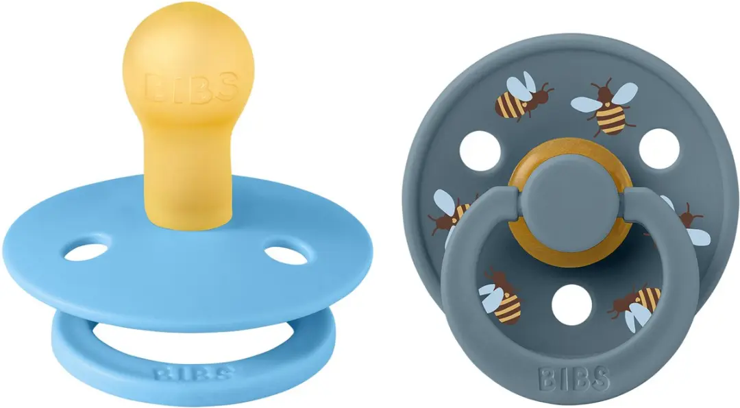 BIBS Colour Studio Speen - Natuurlijk Rubberlatex - Maat 1 (0-6m) - 2 Stuks