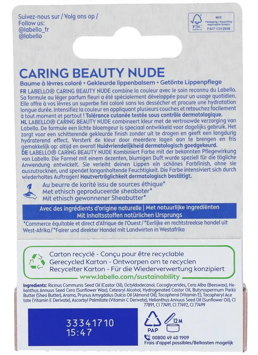 Labello Caring Beauty Nude 6ml