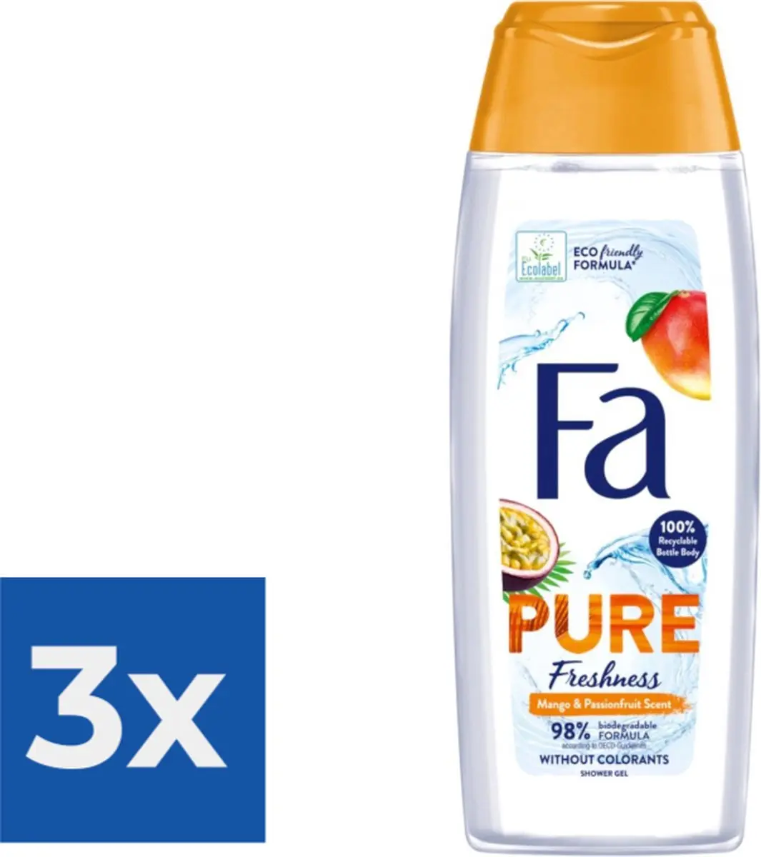 Fa Pure Freshness Douchegel Mango & Passievrucht 250ml
