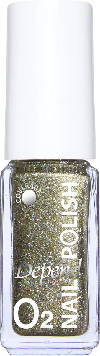 Depend Cosmetics Nagellak 5102 Glitter Goud/ Groen
