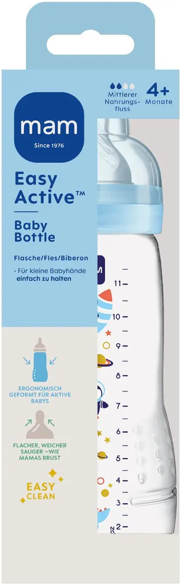 MAM Easy Active Babyfles 330ml - Blauw