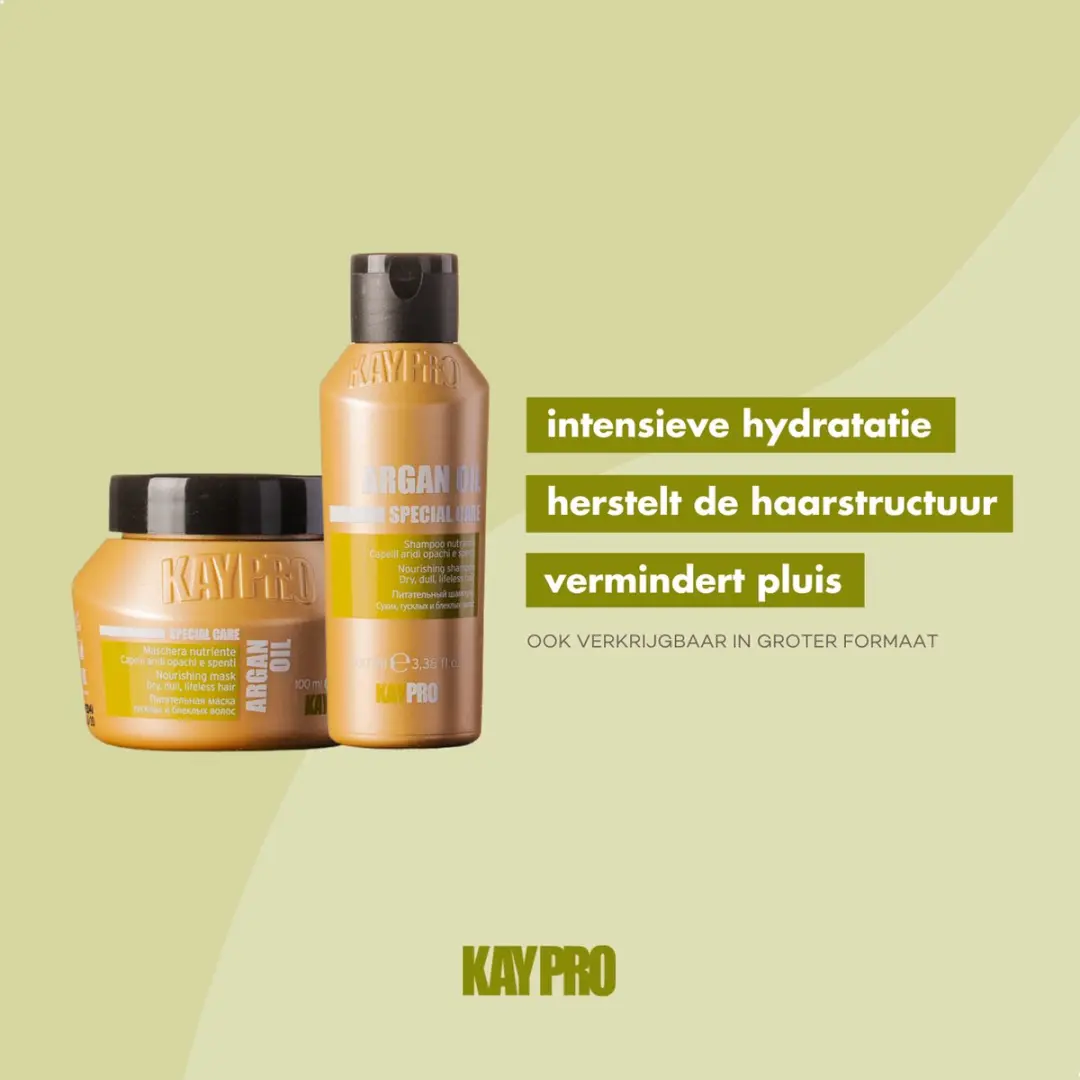KayPro Travel Argan Oil 100ml Haarverzorgingsset - Droog & Beschadigd