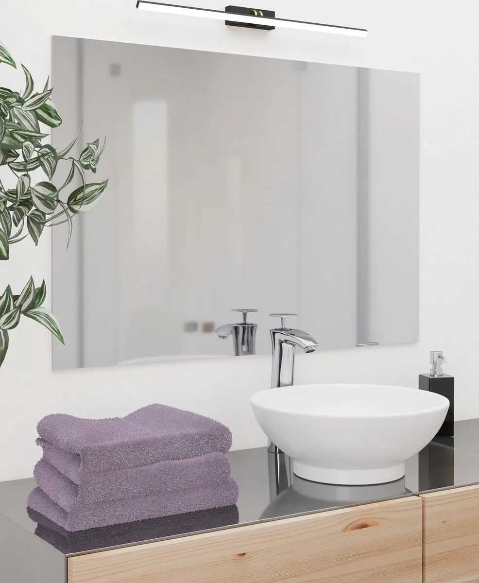 EGLO Verdello Spiegellamp - LED - 60 cm - Zwart/Geelkoper/Wit