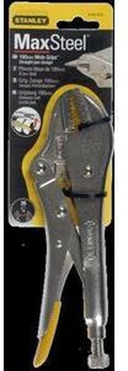Stanley Griptang Rechte Bekken 190mm - 38mm - Geel
