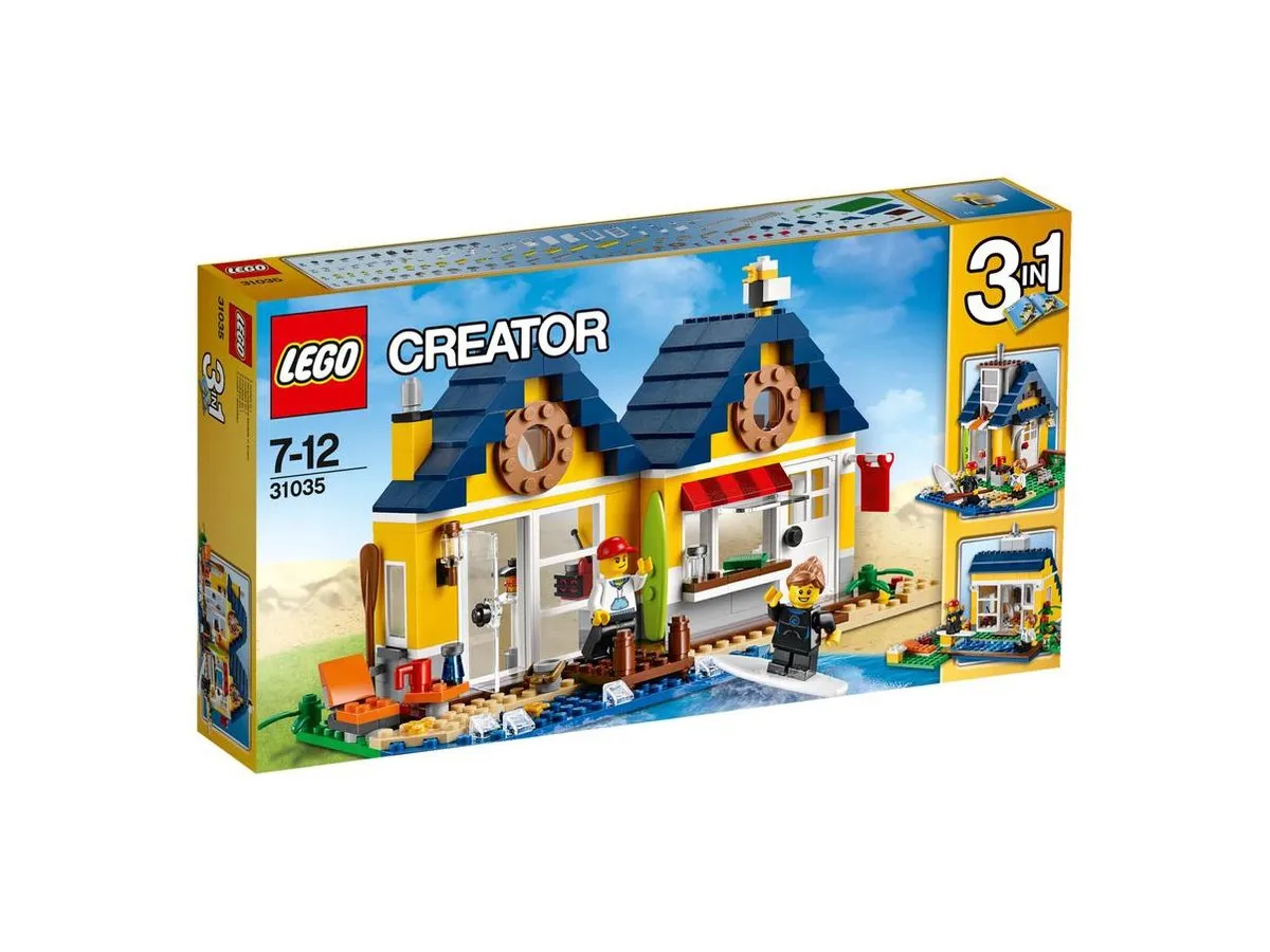 LEGO Creator Strandhut 31035 - 286 Stukken - 2 Minifiguren - Geel - afbeelding 5 van 6