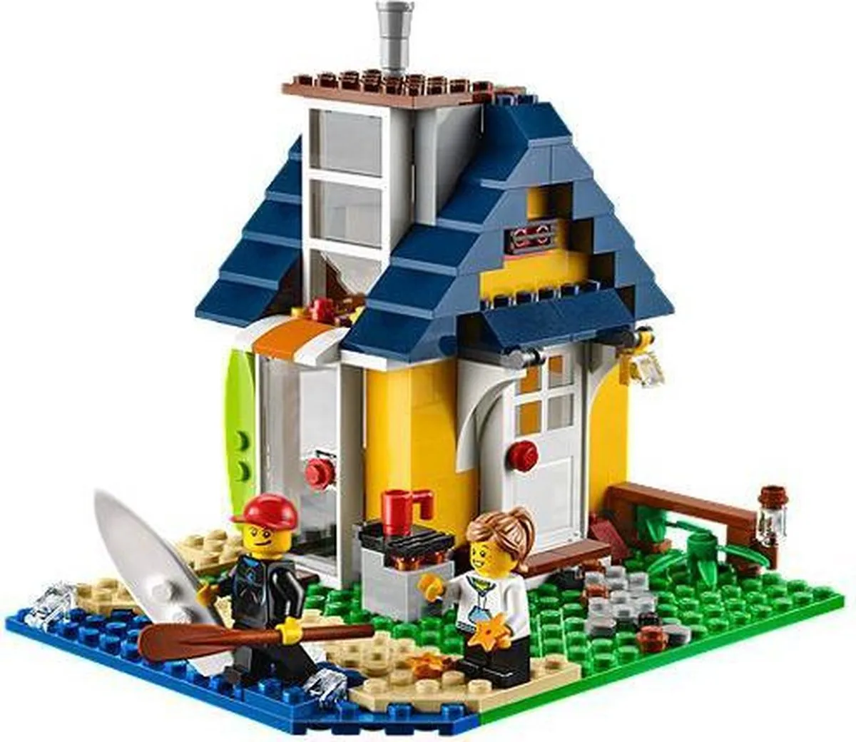 LEGO Creator Strandhut 31035 - 286 Stukken - 2 Minifiguren - Geel - afbeelding 6 van 6