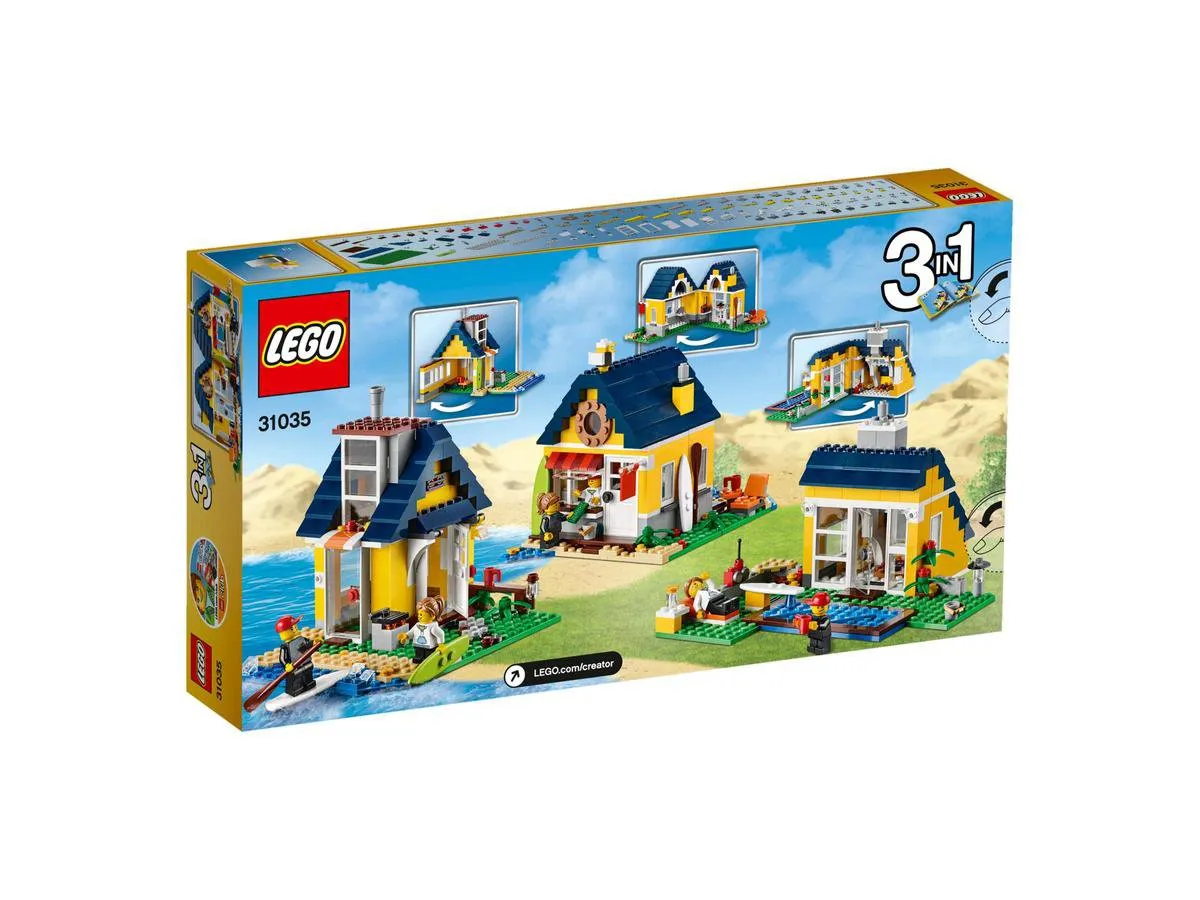 LEGO Creator Strandhut 31035 - 286 Stukken - 2 Minifiguren - Geel - afbeelding 3 van 6