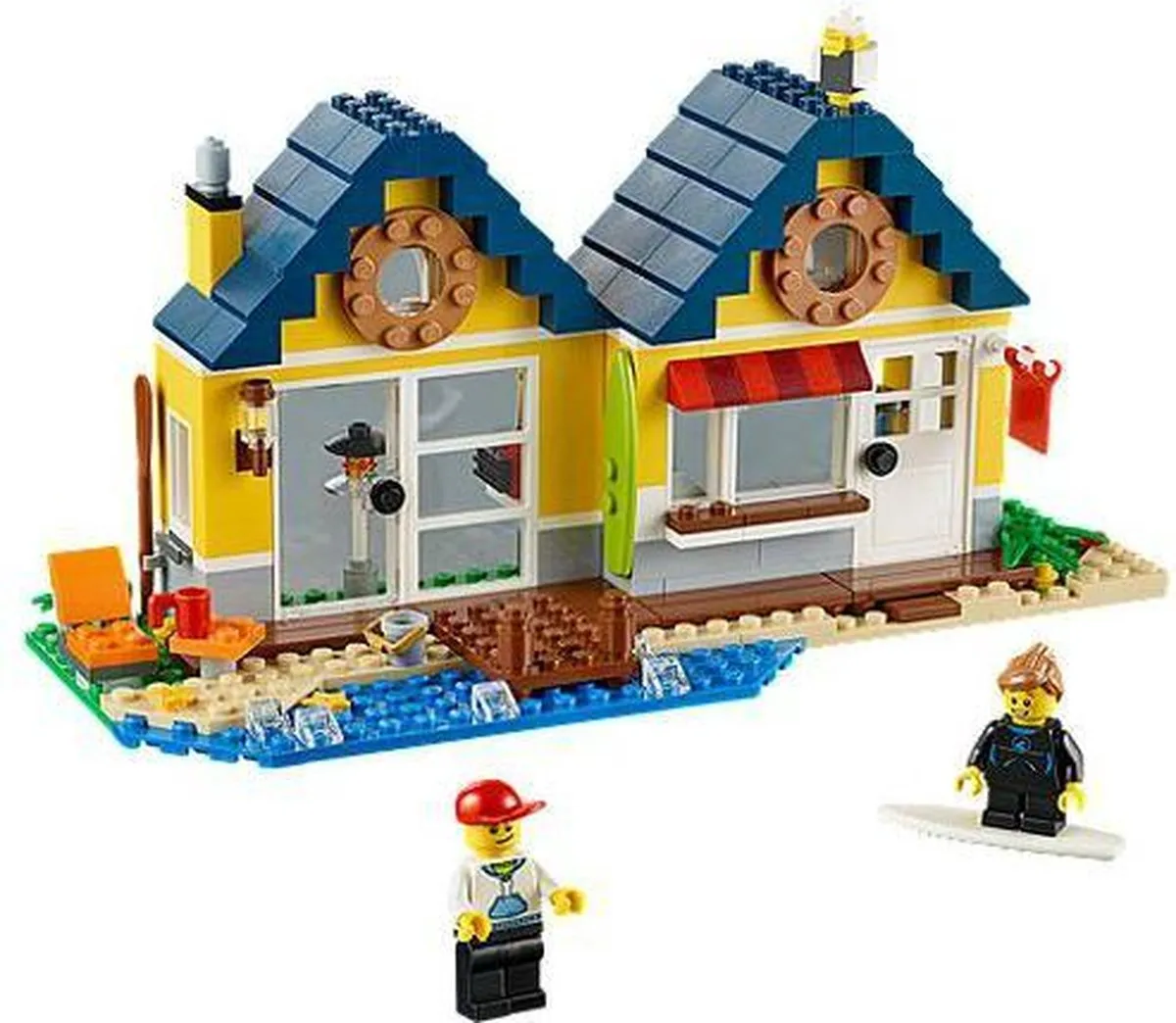 LEGO Creator Strandhut 31035 - 286 Stukken - 2 Minifiguren - Geel - afbeelding 2 van 6