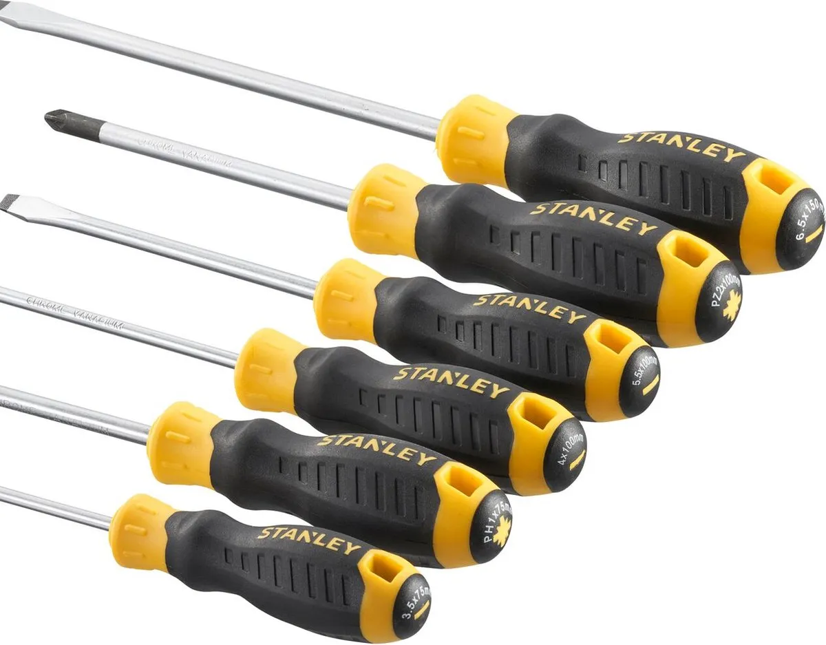 Stanley Cushiongrip Schroevendraaierset 6-delig 2-16-271 - PZ/SL - afbeelding 3 van 3