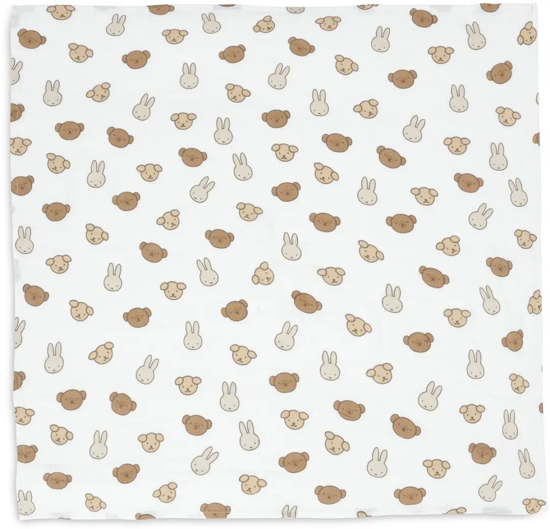 Jollein Hydrofiele Doek Small 70x70cm Miffy and Friends - 3 Stuks