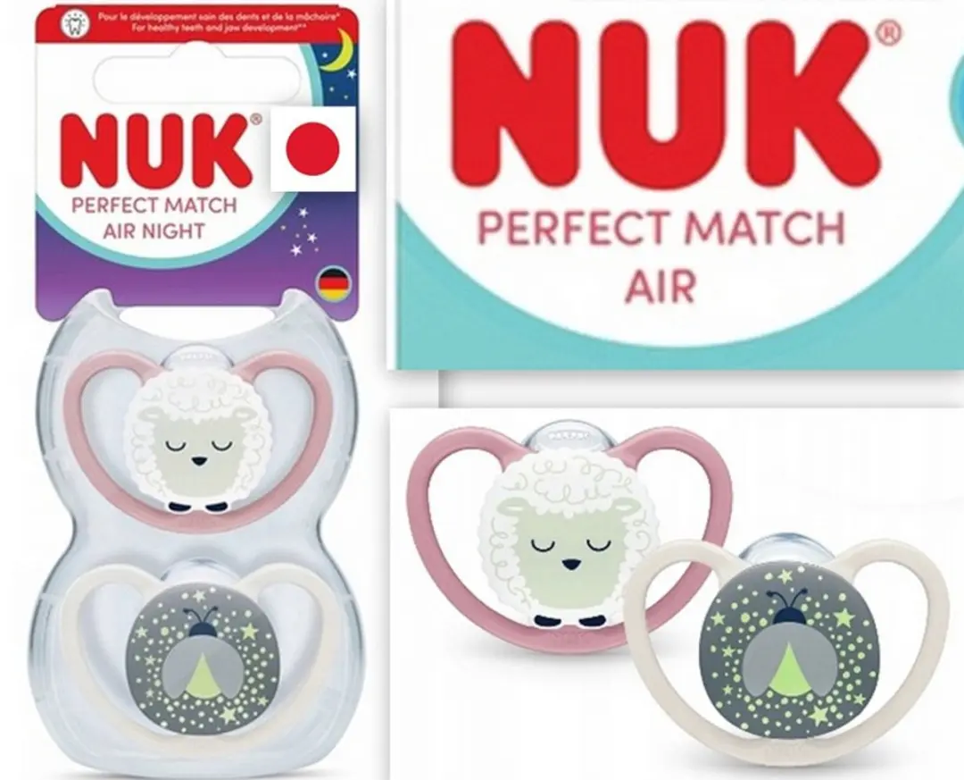 NUK Perfect Match Air Fopspeen Glow in the Dark - 2 Stuks