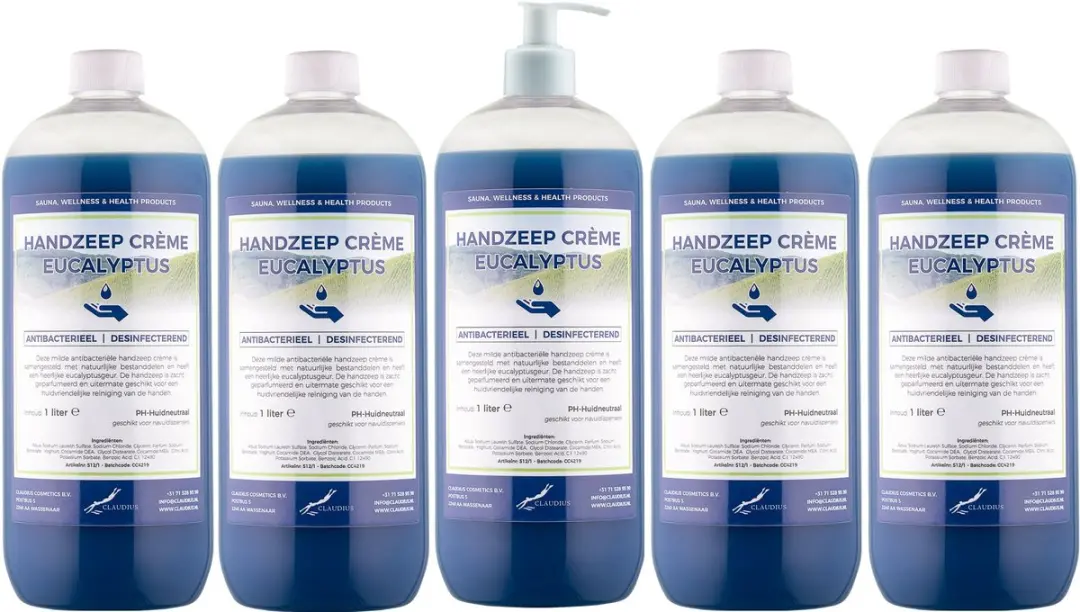 Splashbox Cosmetics Handzeep Crème Eucalyptus 1L