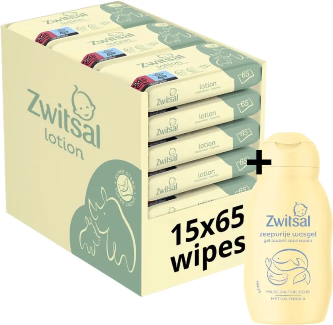 Zwitsal Billendoekjes Lotion 975 Stuks