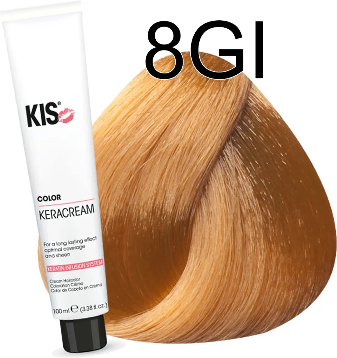 KIS Haarverf 8GI Licht Goudblond - 100ml