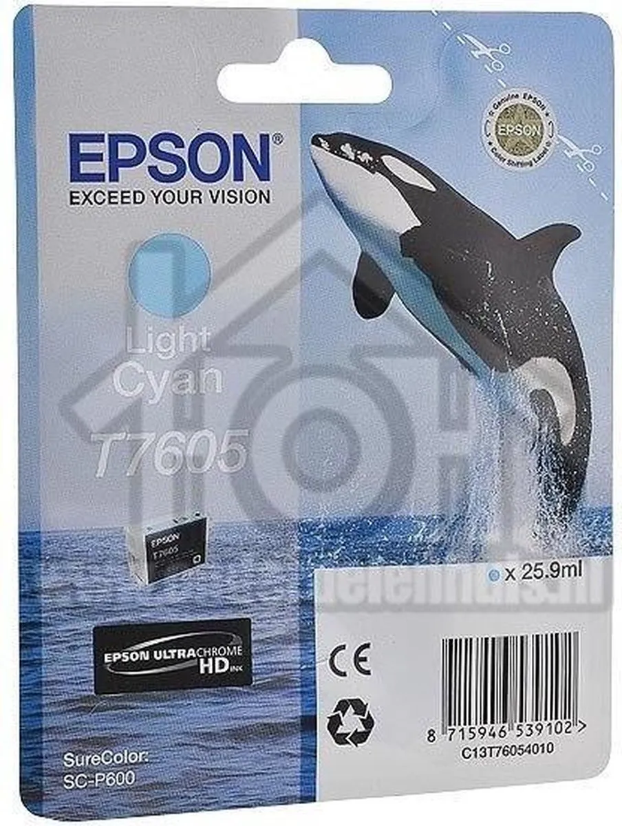 Epson T7605XL Inktcartridge Cyaan - 2300 Pagina's