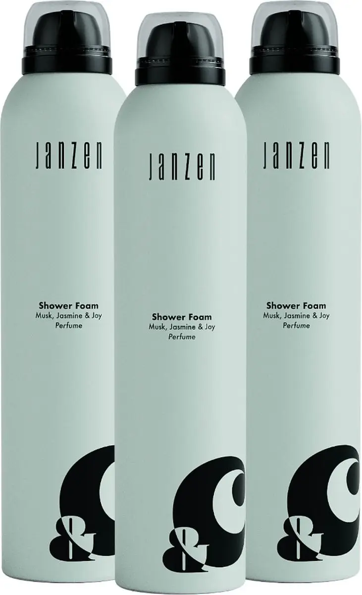 Janzen Shower Foam Musk Jasmine & Joy 3x200ml
