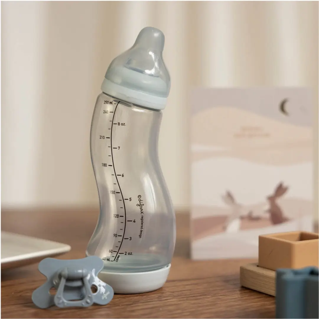 Difrax Natural S Babyfles 250ml - Lichtblauw - afbeelding 6 van 6