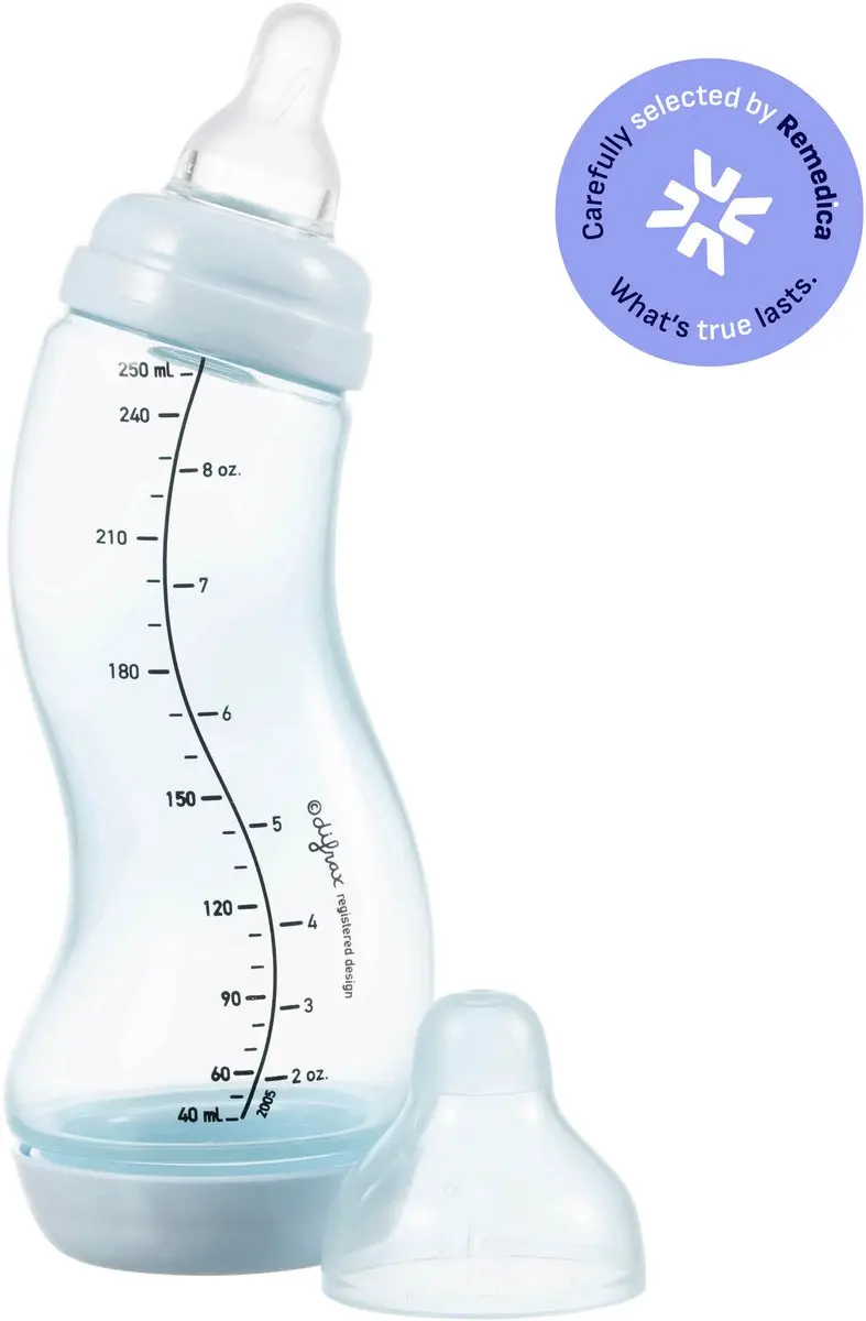 Difrax Natural S Babyfles 250ml - Lichtblauw