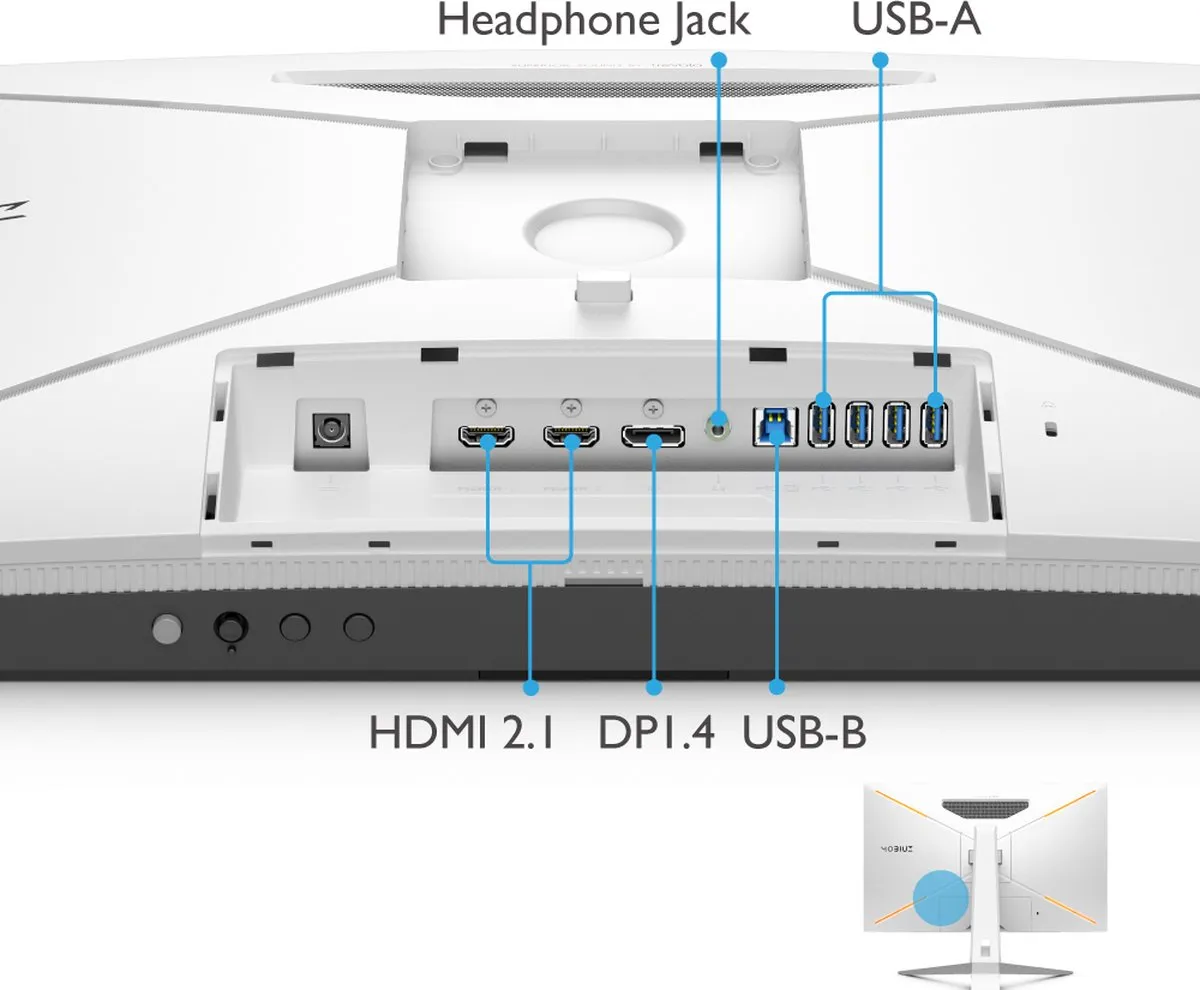 BenQ MOBIUZ EX2710U – 27" 4K Gaming Monitor – 144Hz 1ms – HDMI 2.1 – HDRi – AMD FreeSync Premium Pro – 2.1 treVolo Audio – Eye‑Care