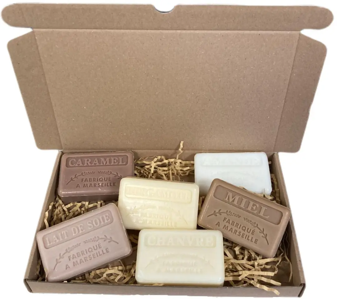 Savon de Marseille Brievenbuscadeau Vaderdag Zeepset 6x125g - 750g