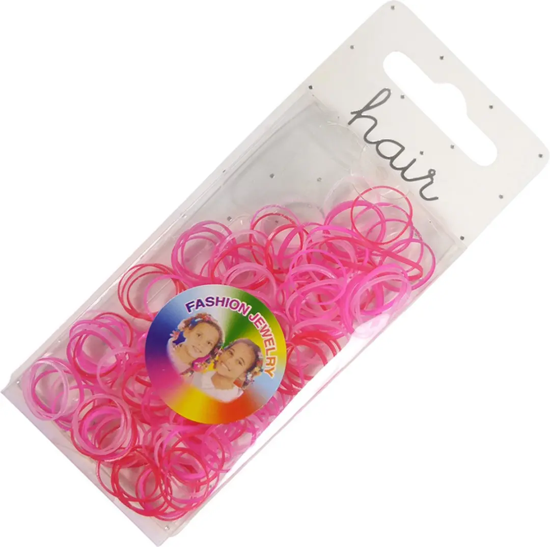 Haarsoires Haarelastiekjes Mini 1cm Roze - 150 Stuks
