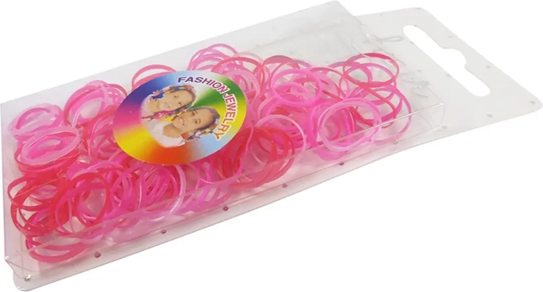 Haarsoires Haarelastiekjes Mini 1cm Roze - 150 Stuks