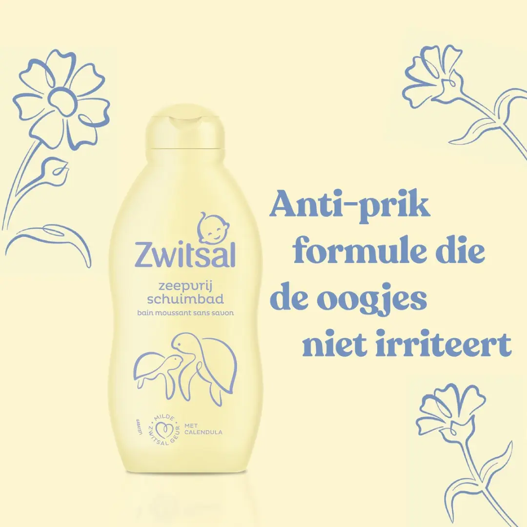 Zwitsal Schuimbad Baby - 6x200ml