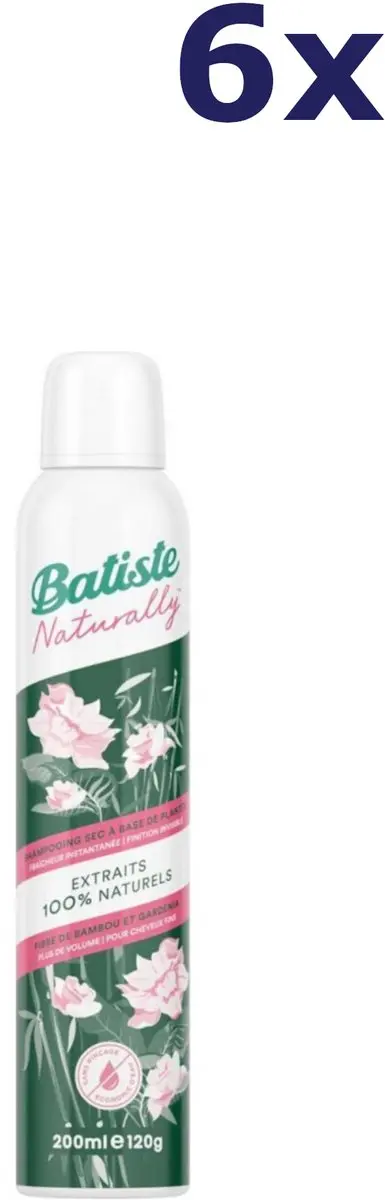 Batiste Naturally Bamboo & Gardenia Droogshampoo 200ml