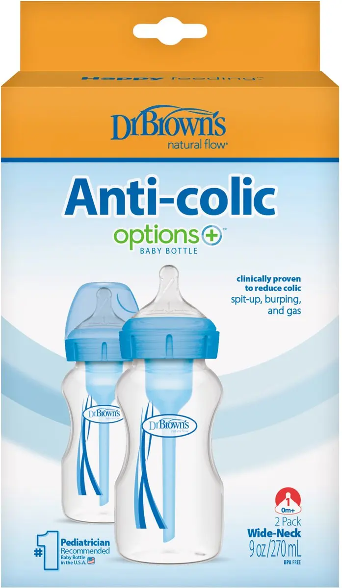 Dr. Brown's Flessenset Duo Options+ Breed 270ml - 2 Stuks