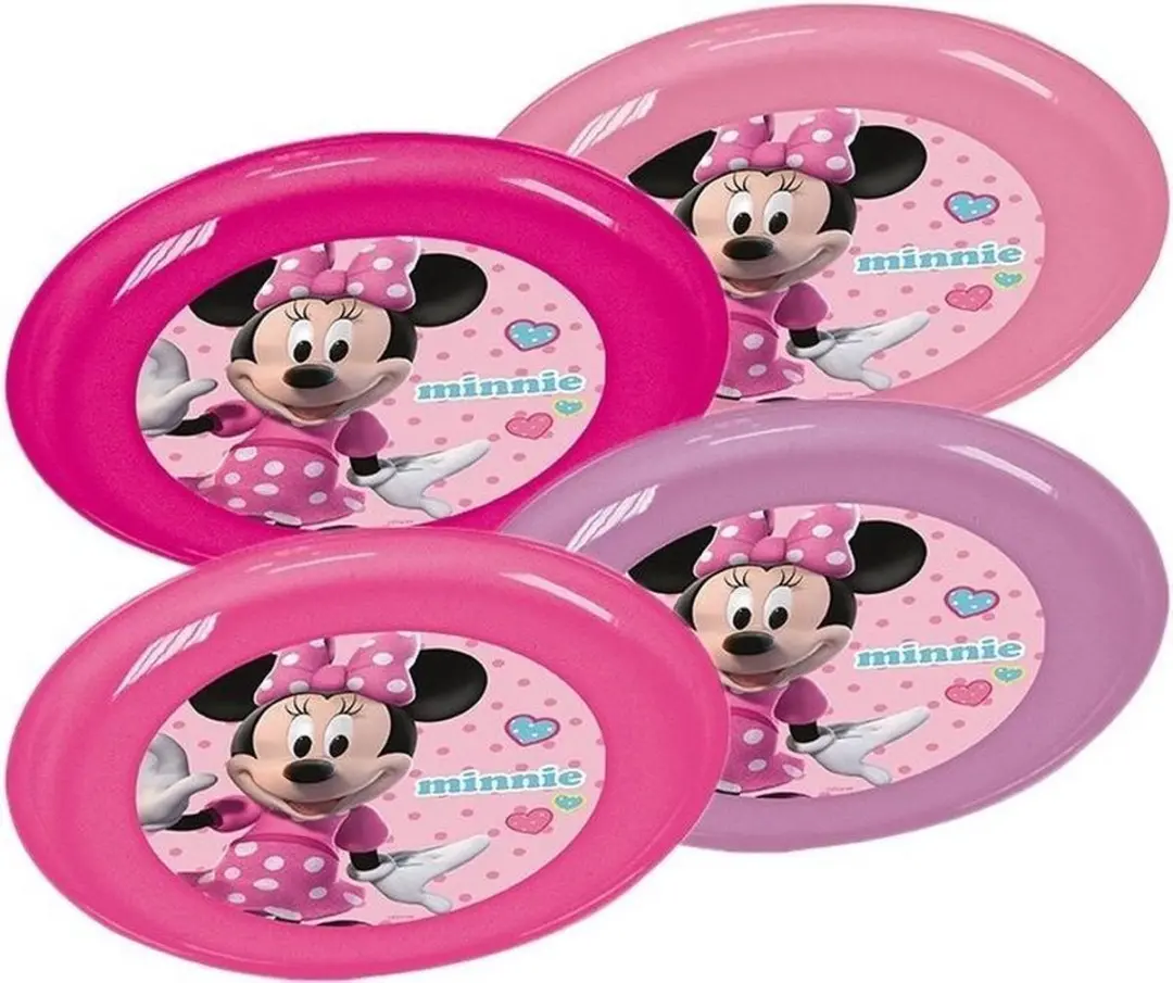 Disney Minnie Mouse Bordjes - 4 Stuks - Multi