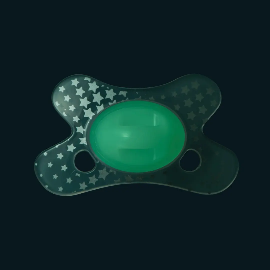 Difrax Orthodontische Fopspeen Glow in the Dark - 0-6 Maanden - afbeelding 6 van 6