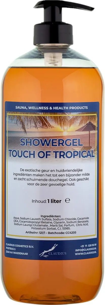 Splashbox Cosmetics Douchegel Touch of Tropical 1L