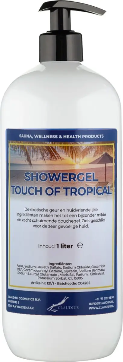 Splashbox Cosmetics Douchegel Touch of Tropical 1L