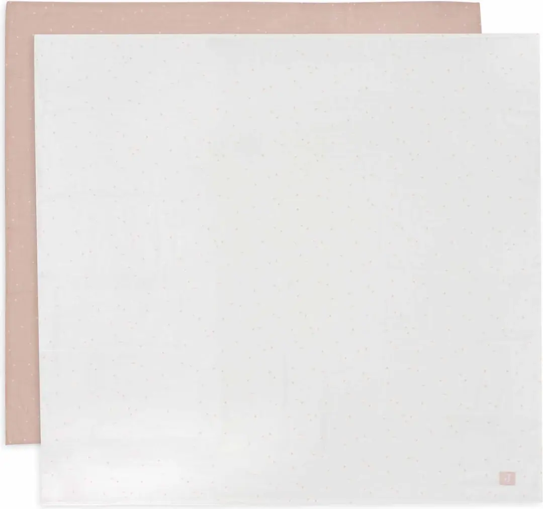 Jollein Hydrofiele Doek Large 115x115cm - 2 Stuks - Twinkling Wild Rose - afbeelding 6 van 6