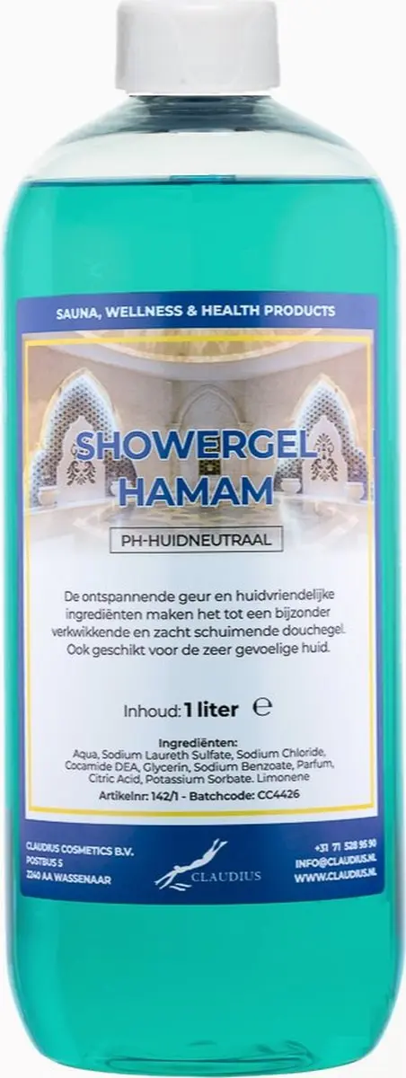 Splashbox Cosmetics Claudius Douchegel Hamam 1L