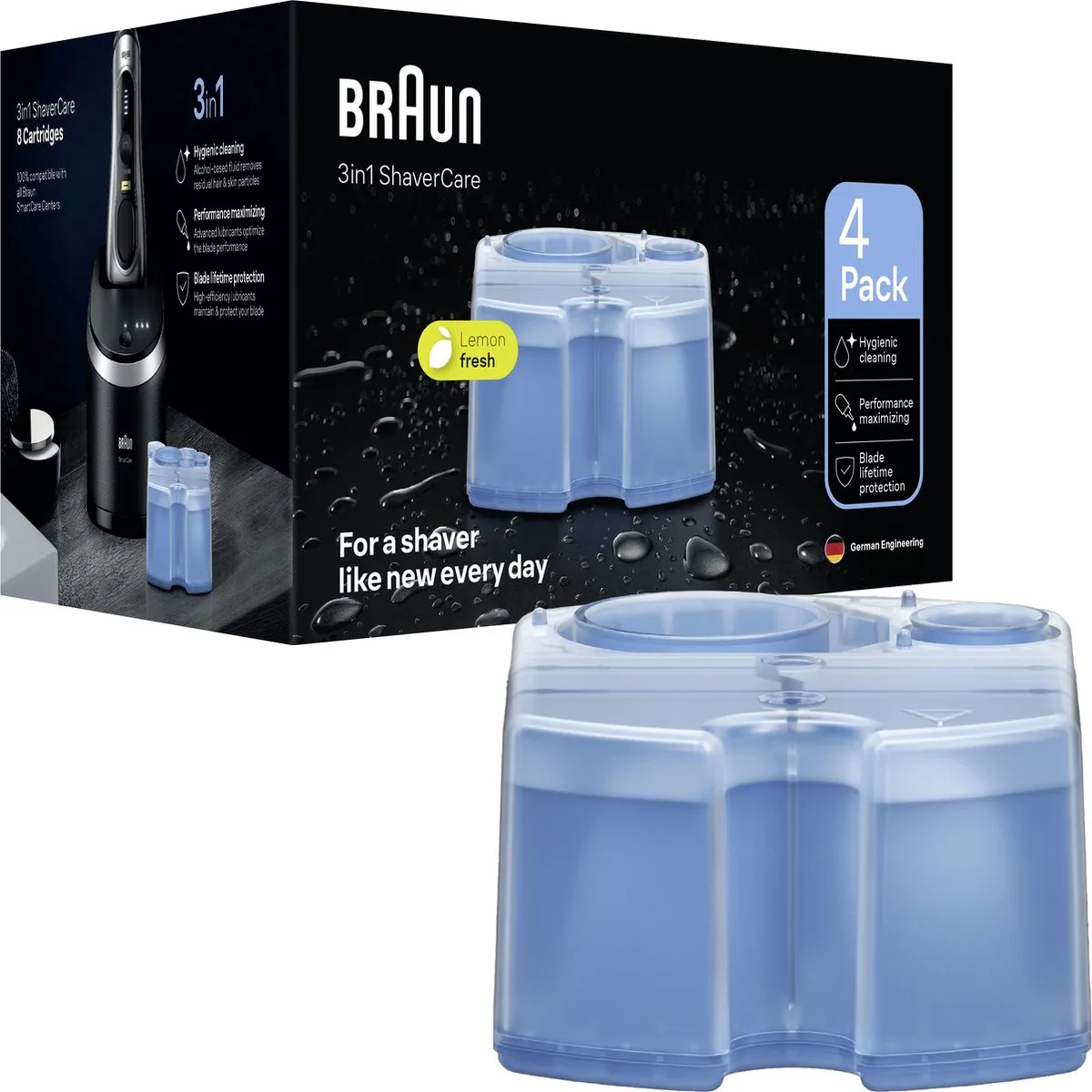 Braun Clean & Renew SmartCare Center Navulpatronen - 4 Stuks