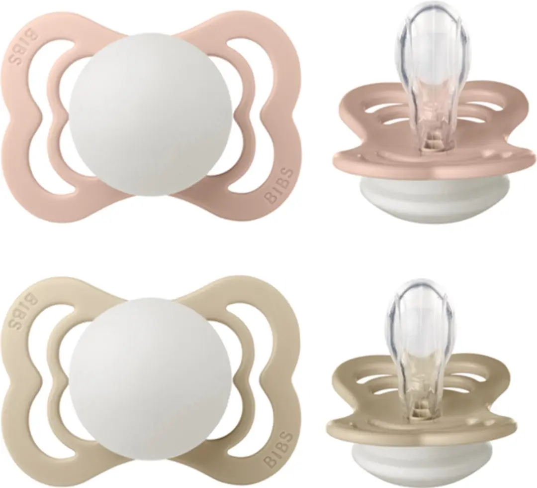 BIBS Supreme Glow Silicone Fopspeen 2 Stuks